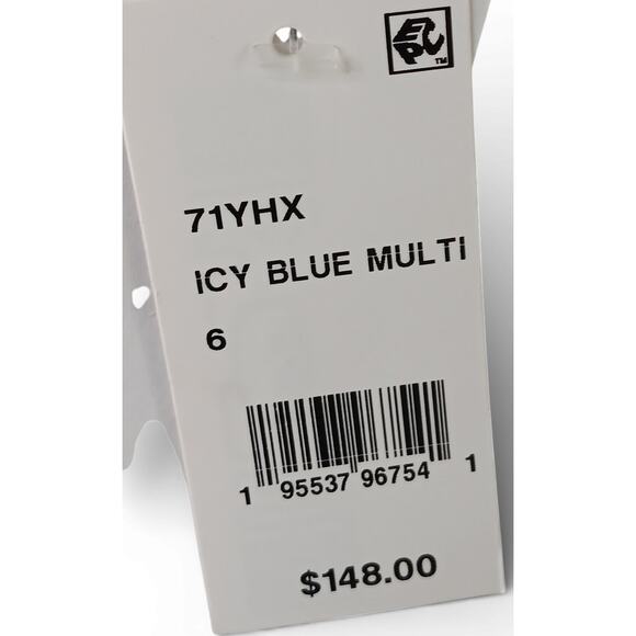 New with Tags French Connection Icy Blue Floral Midi Dress Size 6 Cottagecore - Picture 13 of 16